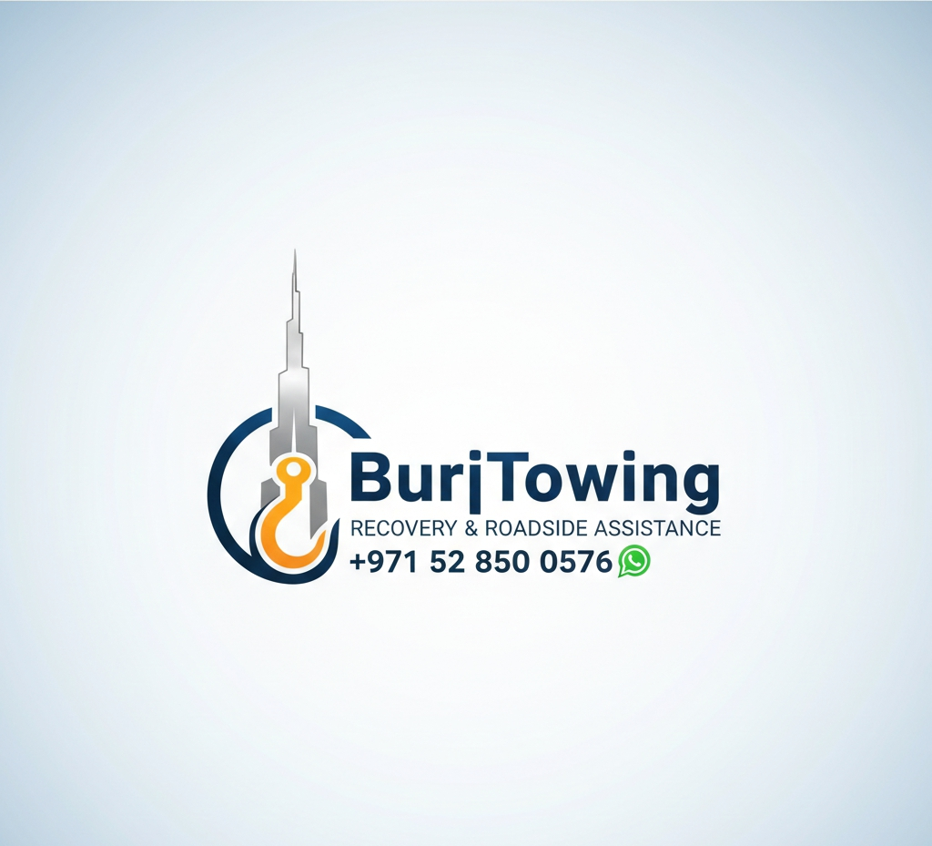 BurjTowing logo - Dubai towing service and car recovery company